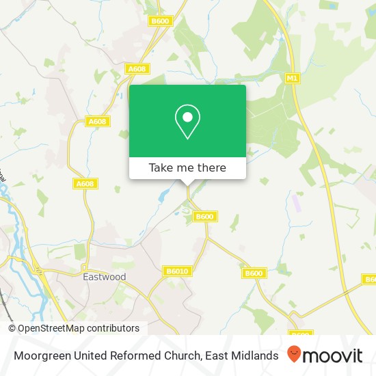 Moorgreen United Reformed Church map