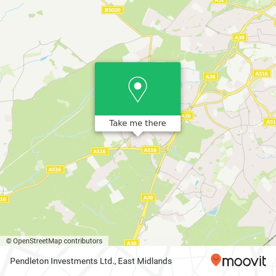 Pendleton Investments Ltd. map