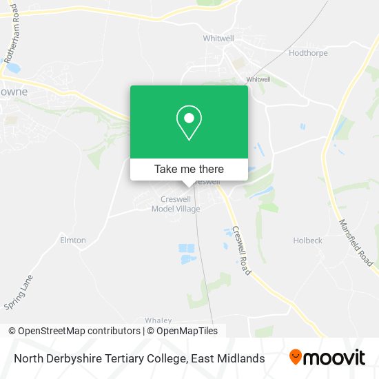 North Derbyshire Tertiary College map