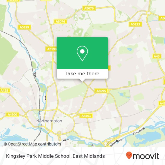 Kingsley Park Middle School map