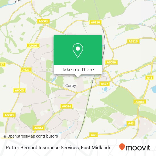 Potter Bernard Insurance Services map