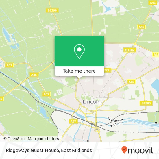 Ridgeways Guest House map