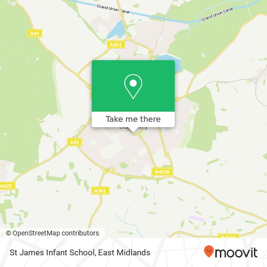 St James Infant School map