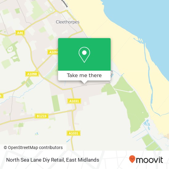 North Sea Lane Diy Retail map