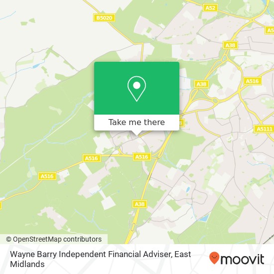 Wayne Barry Independent Financial Adviser map