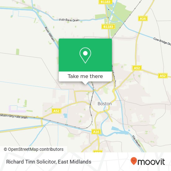 Richard Tinn Solicitor map