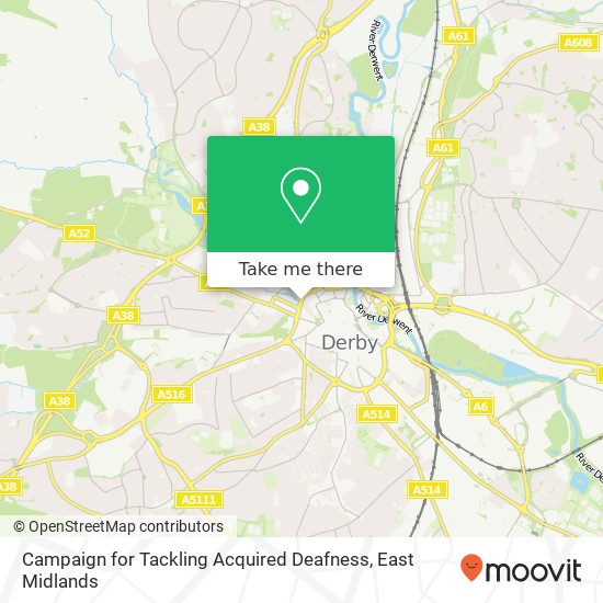 Campaign for Tackling Acquired Deafness map