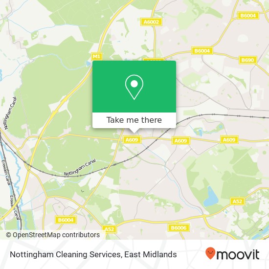 Nottingham Cleaning Services map