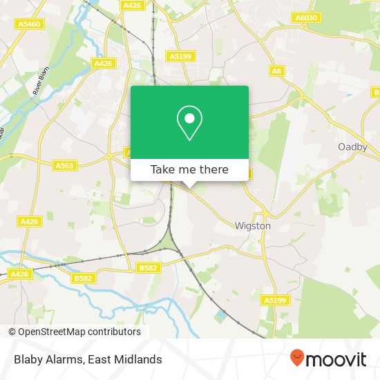 Blaby Alarms map