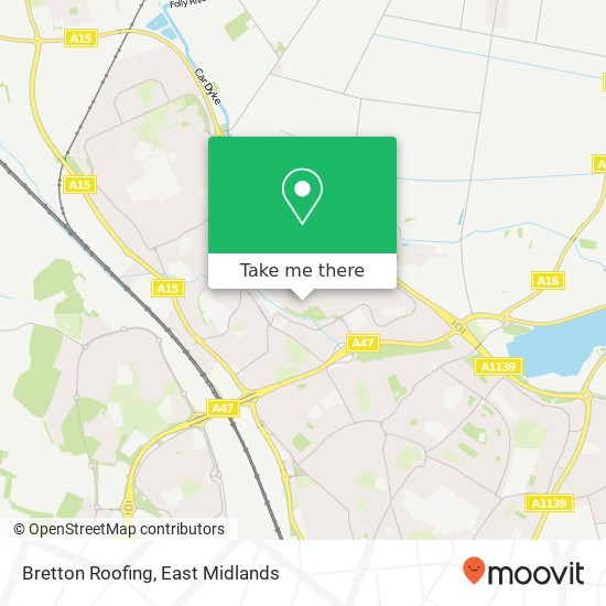 Bretton Roofing map