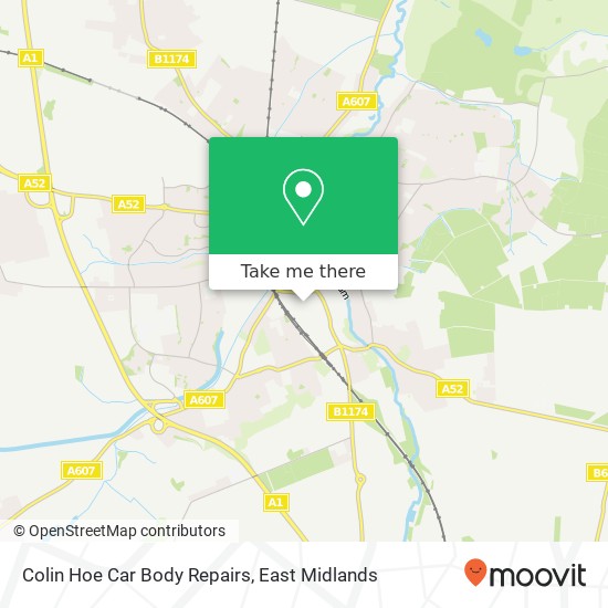 Colin Hoe Car Body Repairs map