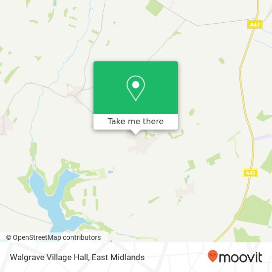 Walgrave Village Hall map