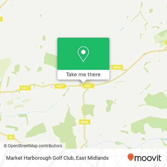 Market Harborough Golf Club map