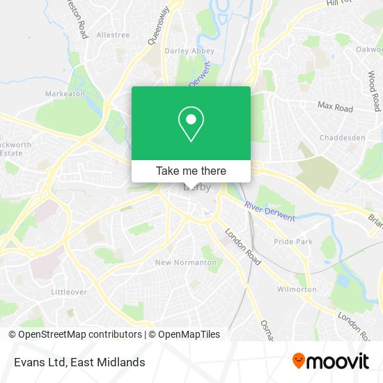 Evans Ltd map
