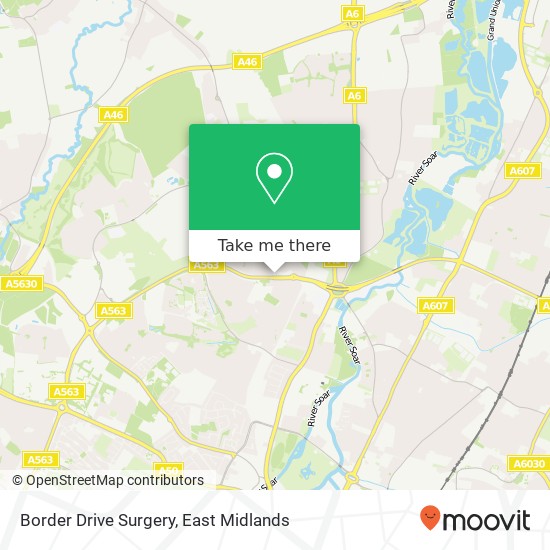 Border Drive Surgery map