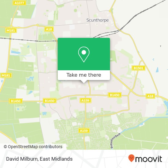 David Milburn map