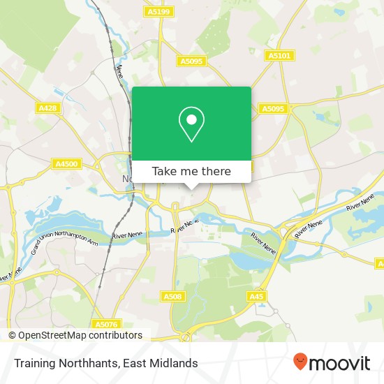 Training Northhants map