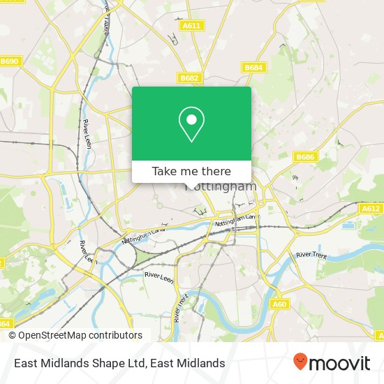 East Midlands Shape Ltd map