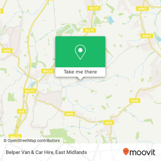 Belper Van & Car Hire map