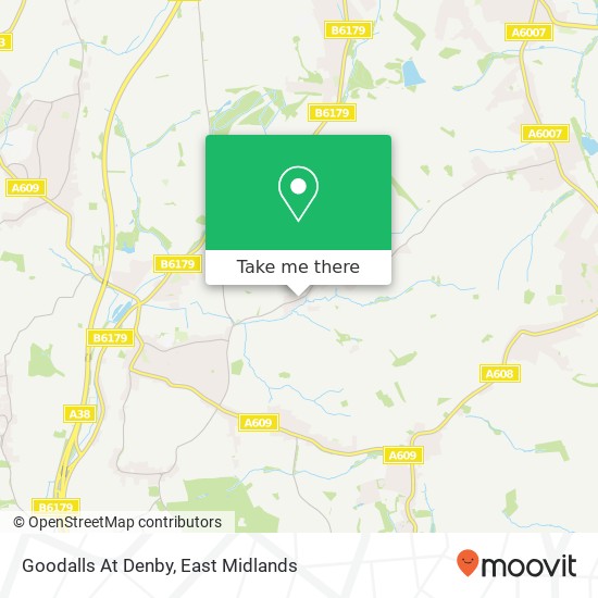 Goodalls At Denby map