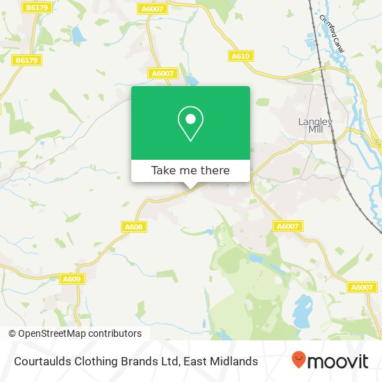 Courtaulds Clothing Brands Ltd map