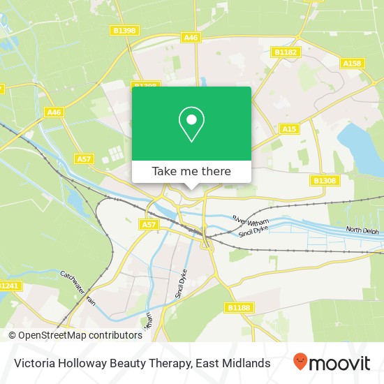 Victoria Holloway Beauty Therapy map