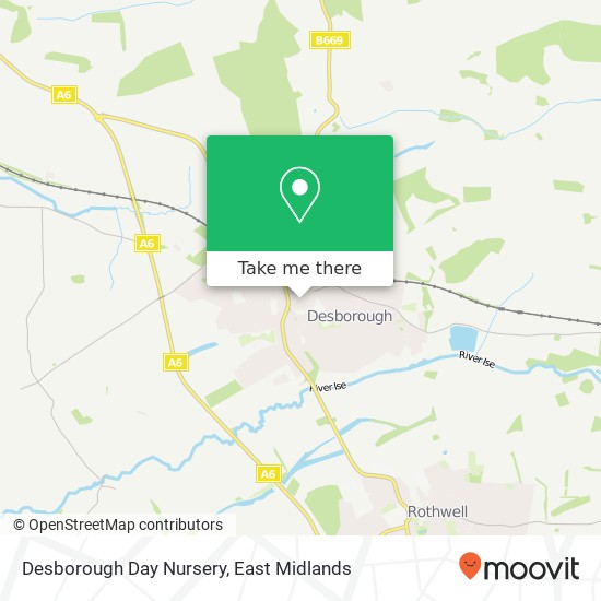 Desborough Day Nursery map