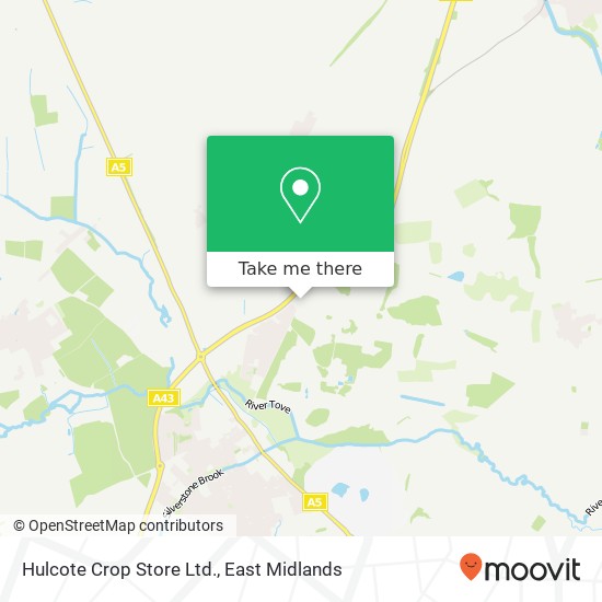 Hulcote Crop Store Ltd. map