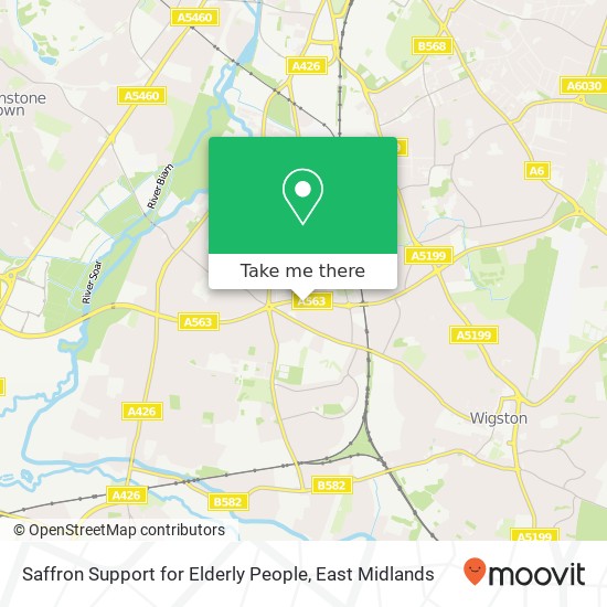 Saffron Support for Elderly People map