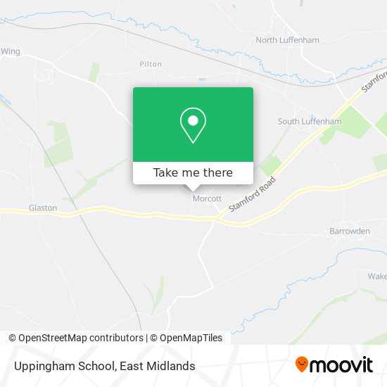 Uppingham School map