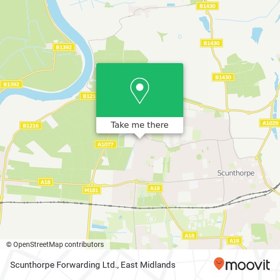 Scunthorpe Forwarding Ltd. map