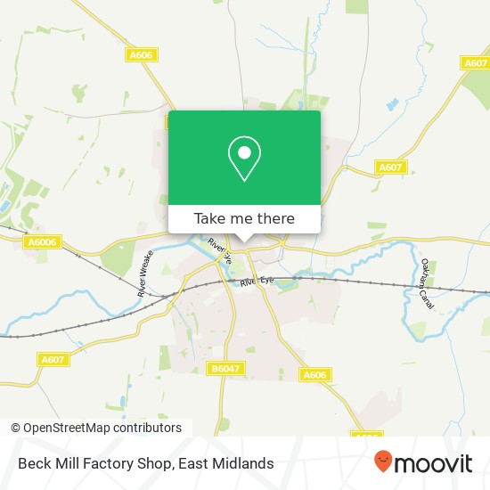 Beck Mill Factory Shop map