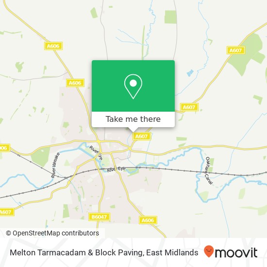 Melton Tarmacadam & Block Paving map