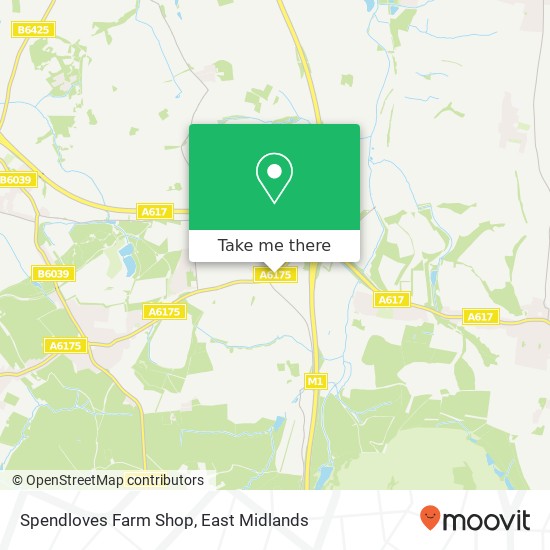 Spendloves Farm Shop map