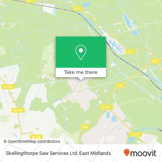 Skellingthorpe Saw Services Ltd map
