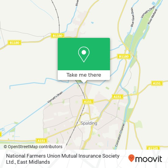 National Farmers Union Mutual Insurance Society Ltd. map