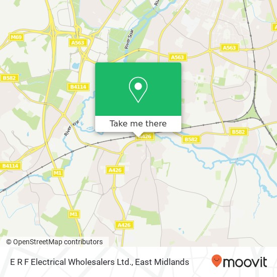 E R F Electrical Wholesalers Ltd. map