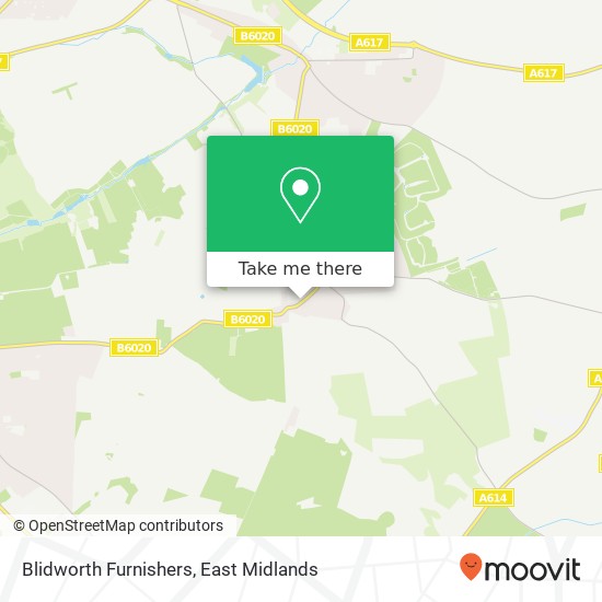 Blidworth Furnishers map