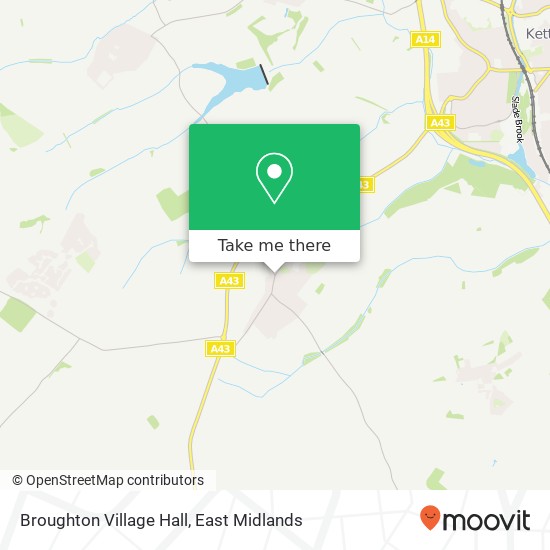 Broughton Village Hall map