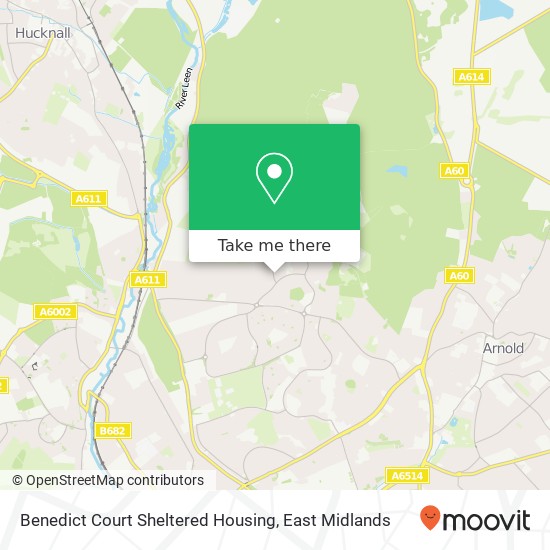 Benedict Court Sheltered Housing map