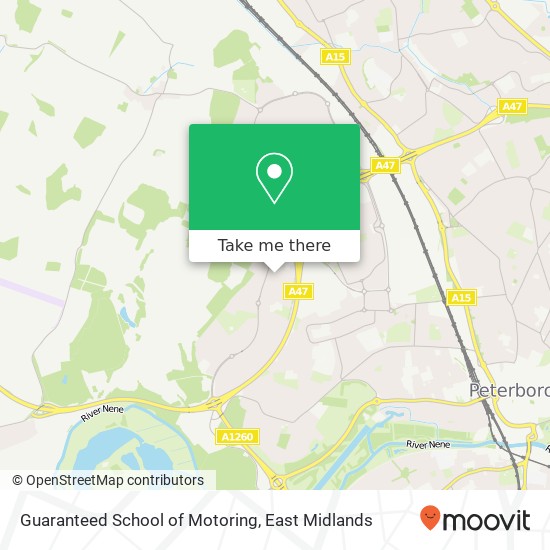 Guaranteed School of Motoring map