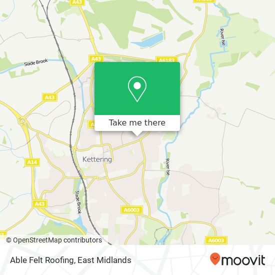 Able Felt Roofing map