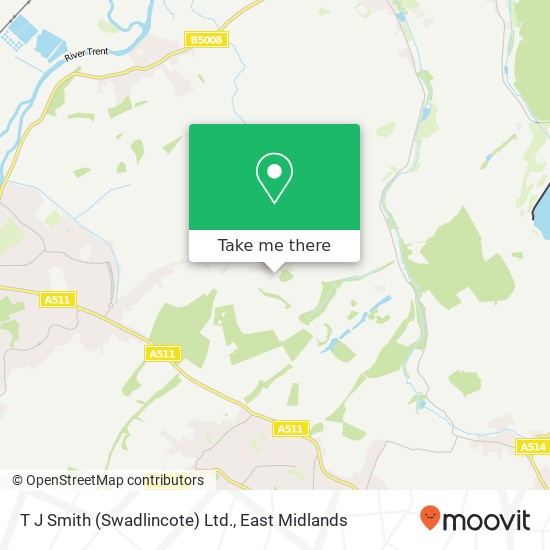 T J Smith (Swadlincote) Ltd. map