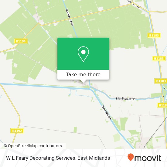 W L Feary Decorating Services map