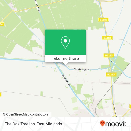 The Oak Tree Inn map
