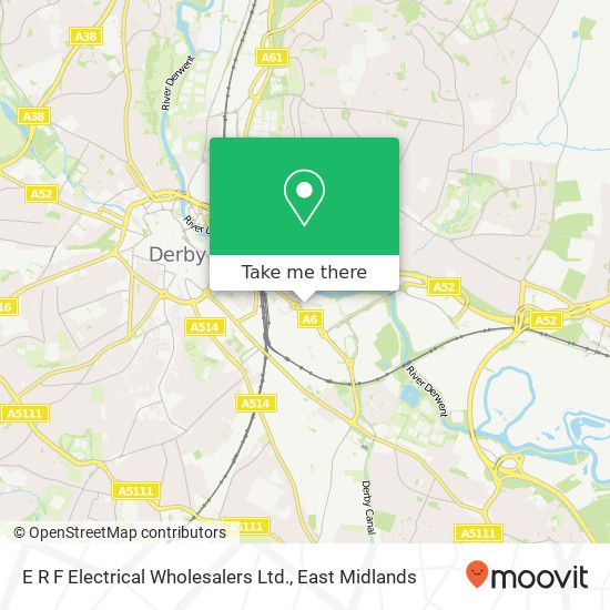 E R F Electrical Wholesalers Ltd. map