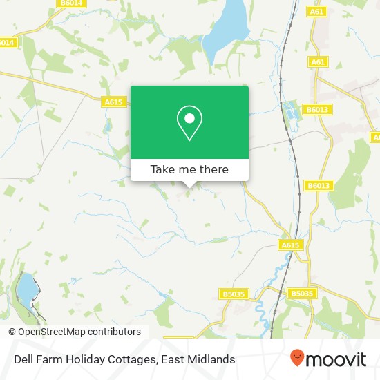 Dell Farm Holiday Cottages map