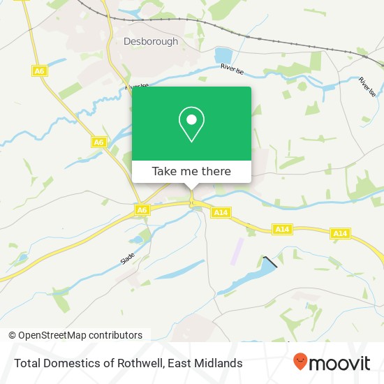 Total Domestics of Rothwell map