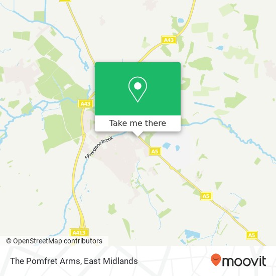 The Pomfret Arms map