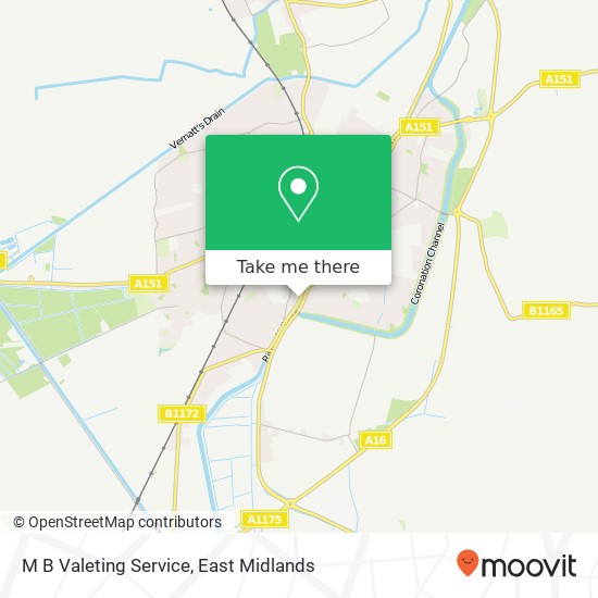 M B Valeting Service map